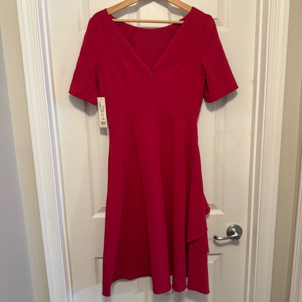 NWT Eliza J Side Ruffle A-Line Dress - Picture 5 of 8